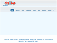 Tablet Screenshot of onlinefitness.be